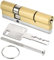 PATIKIL 32.5/62.5 (95mm Globale) Européen Double Serrure Cylindre, Porte Cylindre Serrure avec 8 Clés pour Bois Portes, Aluminium Portes