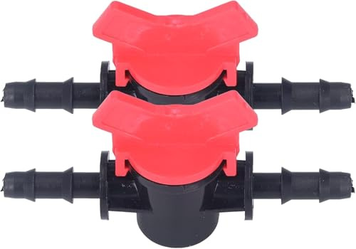 2PCS Flow Regulator ABS Plastic Liquid Control Valve Water Stop Valve Straight Through Valve (8MM Flow Regulator)