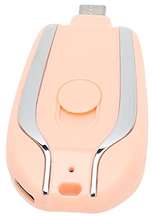 Schlüsselbund-Powerbank, Mehrzweck-Notfall-Powerbank 5V 1A Schnellladung für Ausflüge (Rosa)