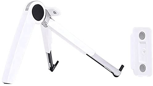 Adhiper Multifunktionaler 3 in 1 Laptop-Ständer,Verstellbarer,klappbarer Laptop-Ständer aus Aluminiumlegierung für MacBook Pro/Air,HP,Sony,Dell,alle 10-15.6 Zoll Laptops,iPad und Handy(Weiß)