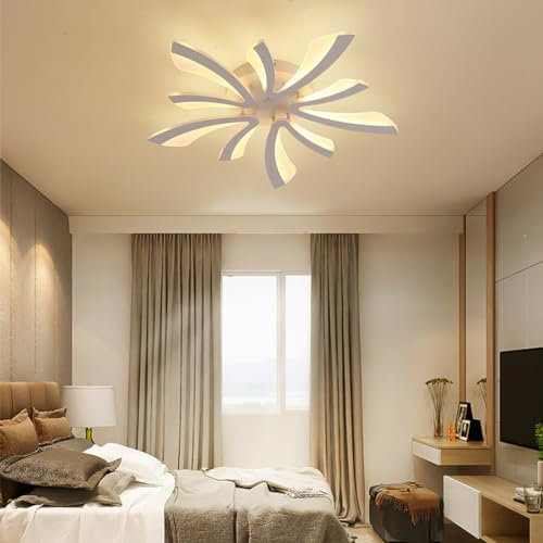 Bellastein LED lampe wohnzimmer Löwenzahn LED Deckenleuchte Acryl V-förmiges Wohnzimmer Schlafzimmer personalisierte und kreative Form led-lampen (5-Köpfe)