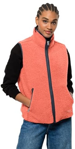 Jack Wolfskin Damen High Curl Vest Weste, Warm Amber, XS EU