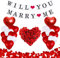 Heiratsantrag Deko Set, Will You Marry Me Banner, Herz Folienballon, Herz Latex Ballons Helium, Rote Künstliche Rosenblätter, Romantische Deko Für Valentinstag, Heiratsantrag, Verlobung, Hochzeit