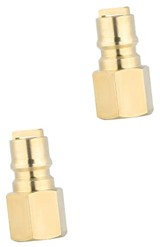 BESPORTBLE 2St Propan-Schnellkupplung Kugelgelenke industrieller Koppler Luft Schlauch 3/8 Zoll Absperranschluss Propan-Schnellregler kugelförmig Verbinder Weiblich Messing