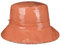 bedacht Lack Regenhut Stoffhut Fischerhut Damenhut (One Size - apricot)