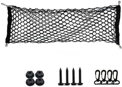 Kofferraumnetz, für VW Tiguan L Allspace 2017~2023 Antikollisions Aufbewahrungs Kompletter Satz Nylon Kofferraum-Gepäcknetztaschen Auto zubehör,110 * 40CM