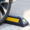 Aizuoni Einparkhilfe Garage, Radstopper Für Garage, Parkplatzbegrenzung, Fahrzeug-Bodenstopper, Gummi-Parkstopper, Parkstopp Für Autos, Reflektierender Stoßstangenstopp, Parksicherheit, Tiefgarage