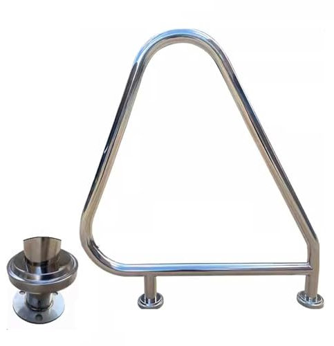 Pool Haltegriff Edelstahl Schwimmbad-Handlauf Einstiegshilfe Pool Silberner Anti-Rost-Pool-Handlauf 113 kg Traglast 81x90 cm (Color : C, Size : 1mm)