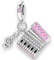 Streetculture Akkordeon Musikintrument Harmonika Ziehharmonika Quetsche Accordion Musik - Charm 925 Silber Bettelarmband Anhänger Zubehör Geschenk Sterlingsilber