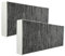vhbw 2X Aktivkohlefilter kompatibel mit Neff Z54TR60X3, Z54TR60X0, Z54TR00X0, D49ML54X0, D49ED52X0 Dunstabzugshaube - 46 x 19,1 x 5 cm