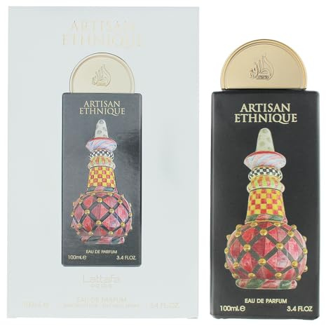 Lattafa Pride Artisan Ethnique for Unisex Eau de Parfum Spray, 3.4 Ounce / 100 ml