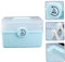 Beaupretty Kasten Medizinbox Medikamentenbehälter Erste-hilfe-behälter Aufbewahrungsbehälter Für Medikamente Tragbarer Make-up-organizer Erste-hilfe-fall Notfall Blue Plastik