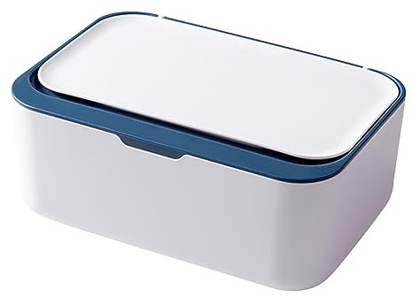 Feuchttücher Spender , Baby Feuchttücher Feuchttuchbox Spender, Feuchttücher Spender Aufbewahrungsbox, Toilettenpapier Feuchttücher Spenderetui, Nachfüllbarer Feuchttücher Behälter (Blue, One Size)
