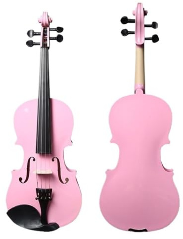 Violin Starter Set Anfänger-Geige Für Erwachsene Rosa Violine 4/4-8/1 Violine Für Anfänger(3/4)