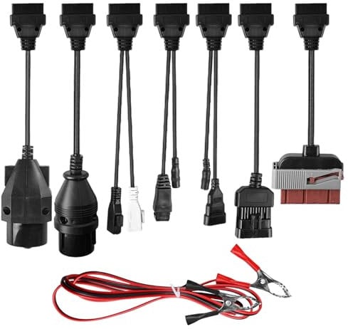 8tlg Adapter Set, Universal Auto OBD2 OBD1 Diagnosegerät Diagnose Adapter Kabelsatz, Adapterkabel Set für OBD-Diagnosegeräte, Diagnoseadapterkabel für TCS CDP Pro Delphi CDP+ DS150Er