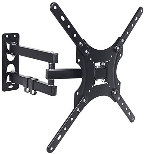 Full Motion TV Wall Mount Bracket for 26 47 Inch TVs Swivels Tilts and Extends VESA 400x400 Supports up to 77 lbs Fits LED LCD OLED Screens