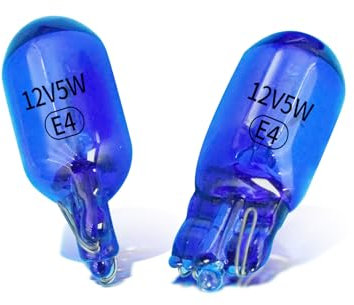 LUDUN W5W 12V 5W 5000K Auto-Glühlampe mit Zulassung - W5W Standlicht Kennzeichenbeleuchtung Innenbeleuchtung - Helles Weiß 2 Stück