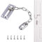 Heavy-Duty Door Security Chain Lock, Stainless Steel Front Door Chain Lock, Rust-Resistant Anti-Theft Reinforced Chain LockIdeal for Front Doors, Bedroom Doors, Apartments, Hotels