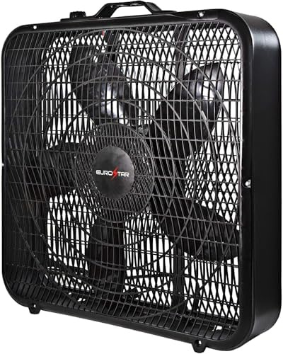 EUROSTAR FBF22BK 20 Box Fan, Black