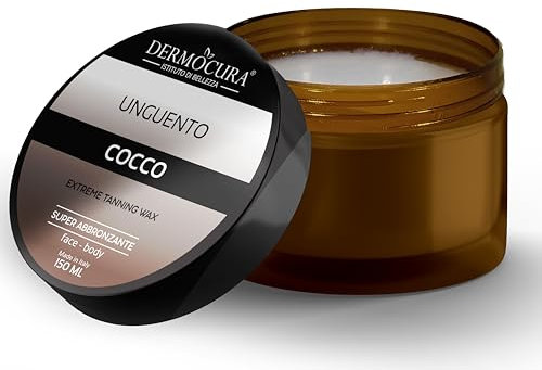 Dermocura Unguento Estremo Crema Acceleratore Abbronzante Rapida, Attivatore Corpo Cocco - Crema per Abbronzatura Forte e Duratura 150 ml