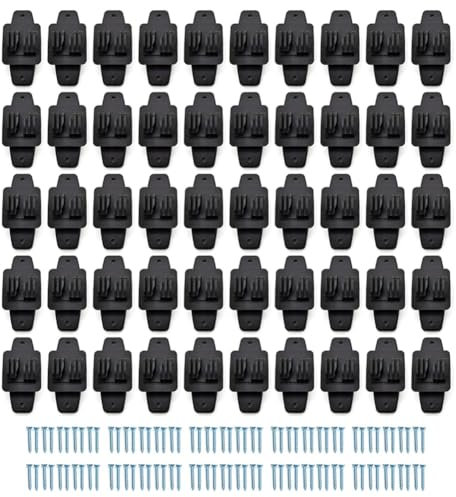 Vocdikficy Elektrozaun-Holzpfosten-Klauenisolator, Nagelisolator für Hochspannungs-Weidezaun, 50 Stück, Einfache Installation