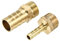 QUARKZMAN Messing Schlauch Fitting Anschluss Adapter 14mm Schlauch x G3/8 6mm Schlauch x G3/8 Außengewinde Rohr 4in 1 Set
