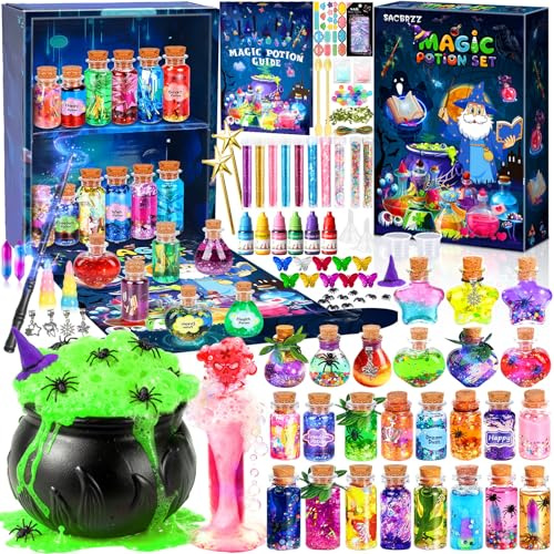 Kit De Potion Magique Für Enfants, avec 25 Fiole Potions Magiques, Set De Potion Magique Enfant Magie Jouet Artisanal Cadeau Créatif, pour Garçons Et Filles 6 7 8 9 10 11 Ans