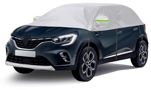 Opaltool Halbgarage Kompatibel mit Renault Captur 2016-2025 | mit Verstellbaren Haken, Reflektierendem Streifen und Ohrkappen, Wasserdichtigkeit, Schutz vor Staub, Eis und Schnee