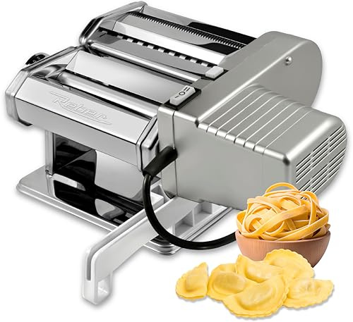 Reber Macchina per la Pasta Fresca Elettrica e Manuale 60 W, 2 Velocità