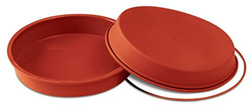 silikomart | SFT126 Silikon-Kuchenform ROLLFORM, antihaftbeschichtet, 1er Pack Kuchenform mit Safe Ring, Ø 260 h 45 mm, Volumen 2,2 l, Made in Italy