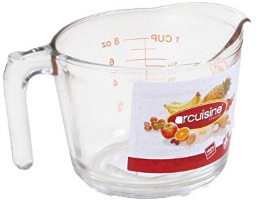 Jarra medidora de vidrio de 250 cc