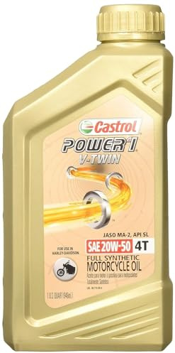 Castrol Power RS V-Twin 20W-50 Full Synthetic 4-Stroke Motorcycle Oil (06116)