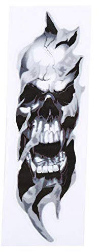 qiilu 2 Pcs Gabel Skulls Aufkleber für Harley-Davidson Sportster Softail Dyna Electra Street Glide