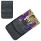 Mont Bleu 5-piece Manicure Set with crystal nail file, in Vegan-Friendly Leatherette Case | Italian Scissors - Czech Crystal Nail File - German Case