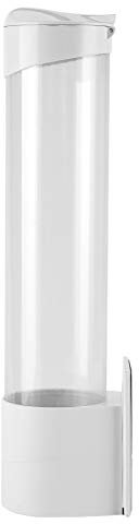 Eboxer Distributeur de Tasse d'eau Distributeur de gobelets à Eau en Plastique Anti-poussière Distributeur de Tasse Mural pour gobelets en Papier et cônes en Papier biodégradable 7.5cm 50 Tasses