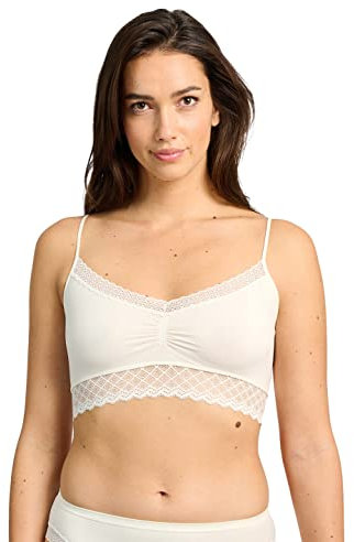 Billet Doux, Soutien Gorge Brassière sans Armature, pour Femmes, Modèle Zen Dentelle 56SAA20, Écru (Craie Gau), 38-40
