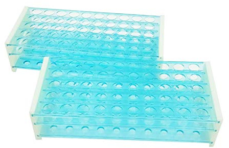 2er-Set Reagenzglasständer, 50 Positionen, Ø 16 mm, abnehmbar