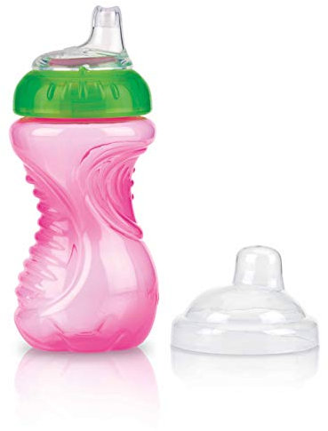 Nuby ID9648PINK Tazza Easy Grip 295Ml Multicolore, 295 Ml Rosa
