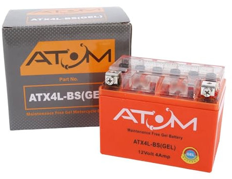 YTX4L-BS- Atom Gel Batterie de moto 12 V 4 Ah