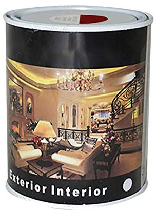 H HANSEL HOME Pintura Esmalte al Disolvente para Madera y Metal, Pintura Alquidica de Rápido Secado para Superfícies Interiores y Exteriores(Rojo Burdeos, 375 ML)
