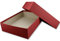 NEUSER PAPIER Hochwertige Aufbewahrungs- und Geschenkboxen - 3 Stück - DIN A4 - Dunkelrot (Rot) bezogen - 302 x 213 x 70 mm