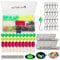 Dovesun 220Pcs Pompano Rig Kit Surf Fishing Pompano Rig Floats Fishing Beads Fishing Hooks Accessories Kit