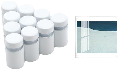 12pcs Werbeschraube Werbung Schraube Glas-Abstandshalter - Schraubabstandshalter, Schilder Abstandshalter, Schilderhalter Abstandschrauben Abstandshalter für Glases, Edelstahl (Porzellanweiße 12x20mm)