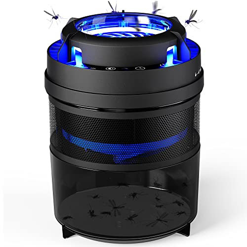 CONOPU Mückenvernichter Lampe, USB Mückenvernichter, UV LED Insektenvernichter, Wirksam gegen Fliegen, Sicher und Zuverlässig, Ungiftig, Keine Strahlung OZM20W14 Schwarz