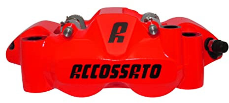 Pinza freno destra radiale Accossato Forgiata Monoblocco Interasse 108 mm Con Pistoni in Alluminio