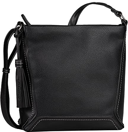TOM TAILOR bags Isa Damen Umhängetasche Crossbody Bag Mittelgroß Schwarz