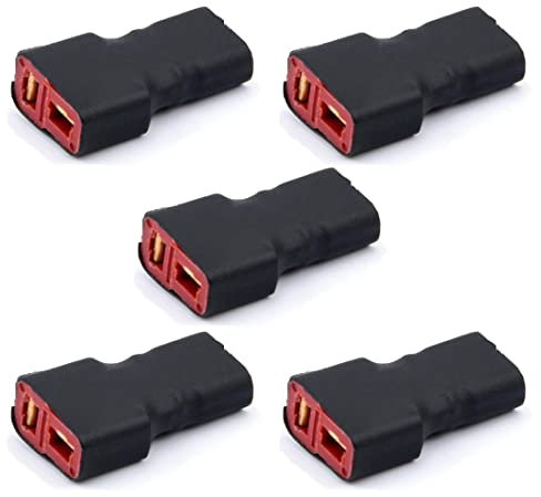 LINSYRC 5pcs Deans T Plug Female Connector to XT30 Male Connector Adapter for RC Lipo NiMH Battery Charger