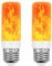 LED Flame Light Bulb, Flame Effect Light Bulbs,4 Lighting Modes LED Outdoor Light 5W E27 Flame Bulb Party Bulb Lights for Christmas Halloween Party Dancing Garden Decorative Lighting (2 PCS)