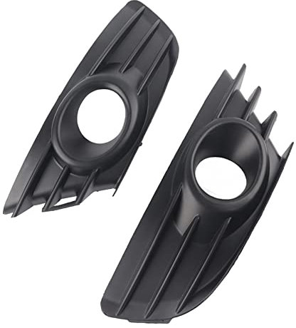 Par de Rejillas Automotrices de Parachoques Delantero, Rejilla de Luz Antiniebla, Color Negro para C4 2004-2008, Rejilla de Luz Antiniebla