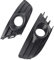 Par de Rejillas Automotrices de Parachoques Delantero, Rejilla de Luz Antiniebla, Color Negro para C4 2004-2008, Rejilla de Luz Antiniebla